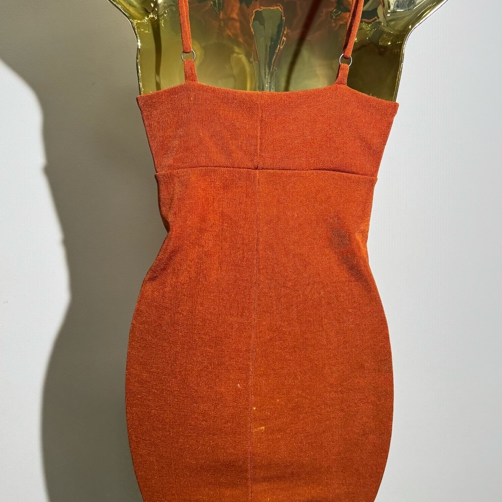 Forever 21 Rust Ruched Mini Dress - Picture 4 of 7